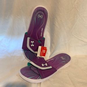 Under Armor size 10 slides NWT